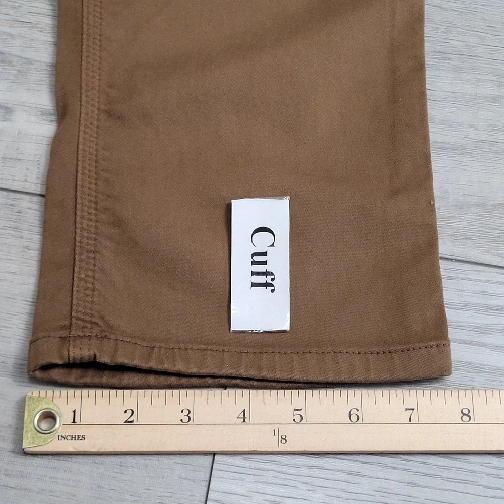 👖DU/ER DUER Pants Mens 34x32 Tan-Camel N2X Relaxed Taper Performance Stretch